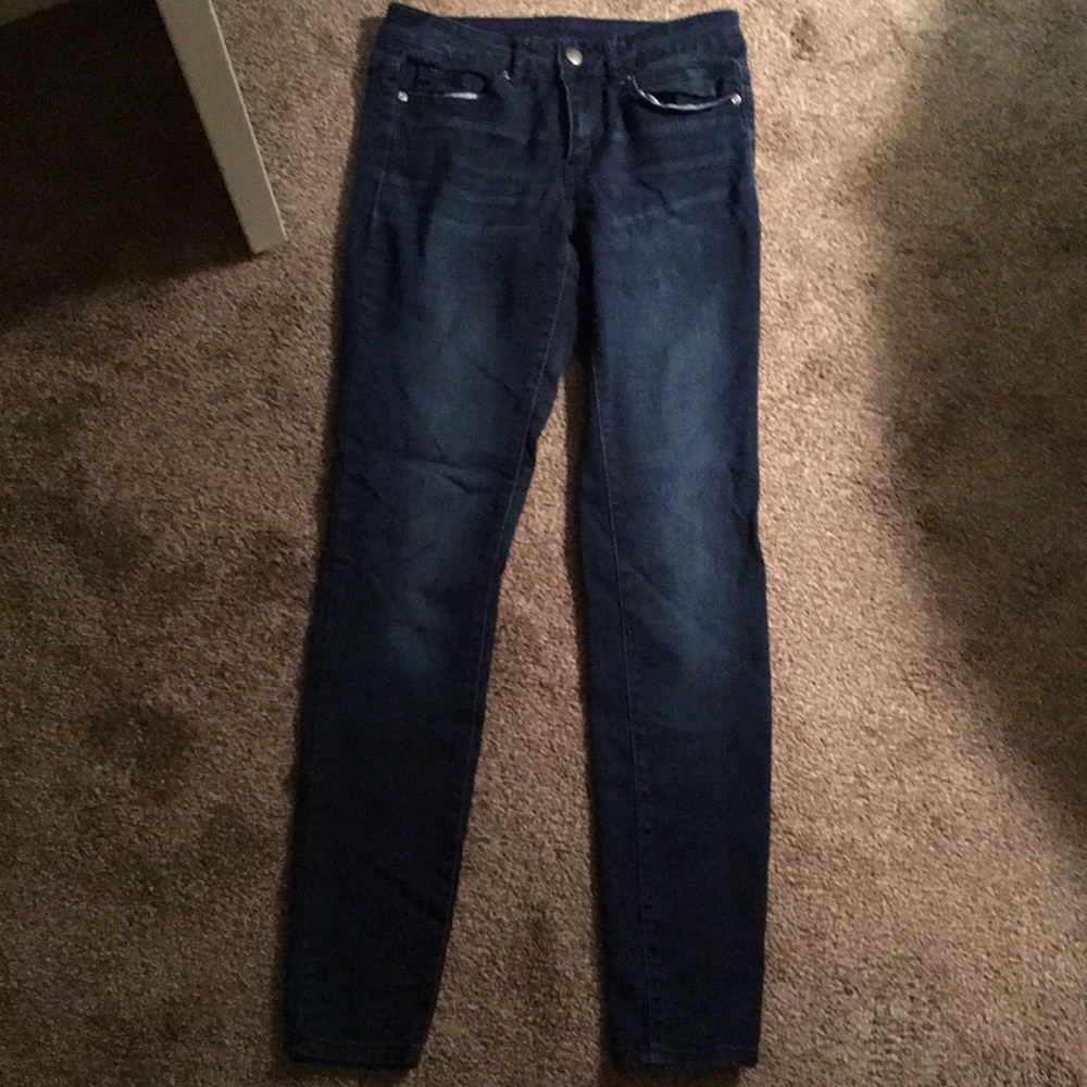 Dark blue jeans